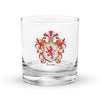 Leon Family Crest Rocks Glass