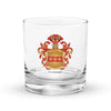 Leonard Family Crest Rocks Glass - English origin