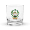 Leonard Family Crest Rocks Glass - Irish origin