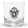 Lewis Family Crest Rocks Glass