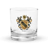 Lowe Family Crest Rocks glass