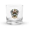 Lyon Family Crest Rocks Glass