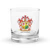 MacDonnell Family Crest Rocks Glass