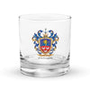 MacLoughlin Family Crest Rocks Glass - Donegal origin