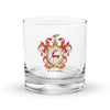 McCarthy Family Crest Rocks Glass