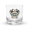 McCoy Family Crest Rocks Glass