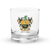 McCurdy Family Crest Rocks Glass