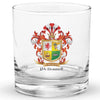 McDonnell Family Crest Rocks Glass