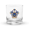 McKinney Family Crest Rocks Glass