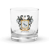 McMahon Family Crest Rocks Glass
