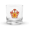 Medina Family Crest Rocks Glass