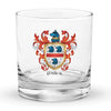 Miller Family Crest Rocks Glass - English origin