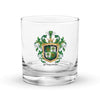 Miranda Family Crest Rocks Glass