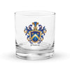 Munoz Family Crest Rocks Glass