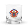 Navarro Family Crest Rocks Glass