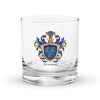 Newman Family Crest Rocks Glass