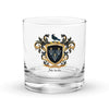 Nichols Family Crest Rocks Glass