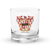 Ó Murchú - Murphy Family Crest Rocks Glass