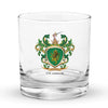 O'Connor Family Crest Rocks Glass - with lion
