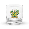O'Dowd Family Crest Rocks Glass