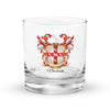 O'Nolan Family Crest Rocks Glass