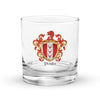 Parks Family Crest Rocks Glass