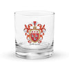 Patterson Family Crest Rocks Glass