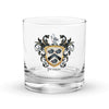 Pearse Family Crest Rocks Glass