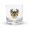 Peters Family Crest Rocks Glass