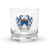 Petersen Family Crest Rocks Glass