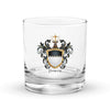 Power Family Crest Rocks Glass