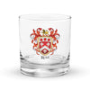 Reid Family Crest Rocks Glass