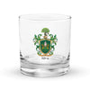 Riley Family Crest Rocks Glass