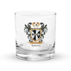Robbins Family Crest Rocks Glass