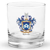 Roberts Family Crest Rocks Glass - English origin