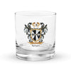 Robyns Family Crest Rocks Glass