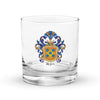 Rojas Family Crest Rocks Glass