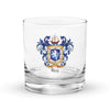 Roy Family Crest Rocks Glass