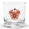 Ryan Family Crest Rocks Glass