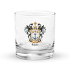 Schultz Family Crest Rocks Glass