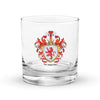 Serrano Family Crest Rocks Glass