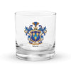 Shaw Family Crest Rocks Glass
