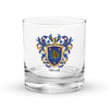 Shortt Family Crest Rocks Glass