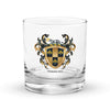 Simmons Family Crest Rocks Glass