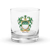 Simpson Family Crest Rocks Glass