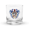 Steele Family Crest Rocks Glass