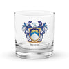 Stevens Family Crest Rocks Glass
