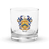 Swift Family Crest Rocks Glass