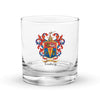 Touhey Family Crest Rocks Glass