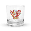 Tran Family Crest Rocks Glass